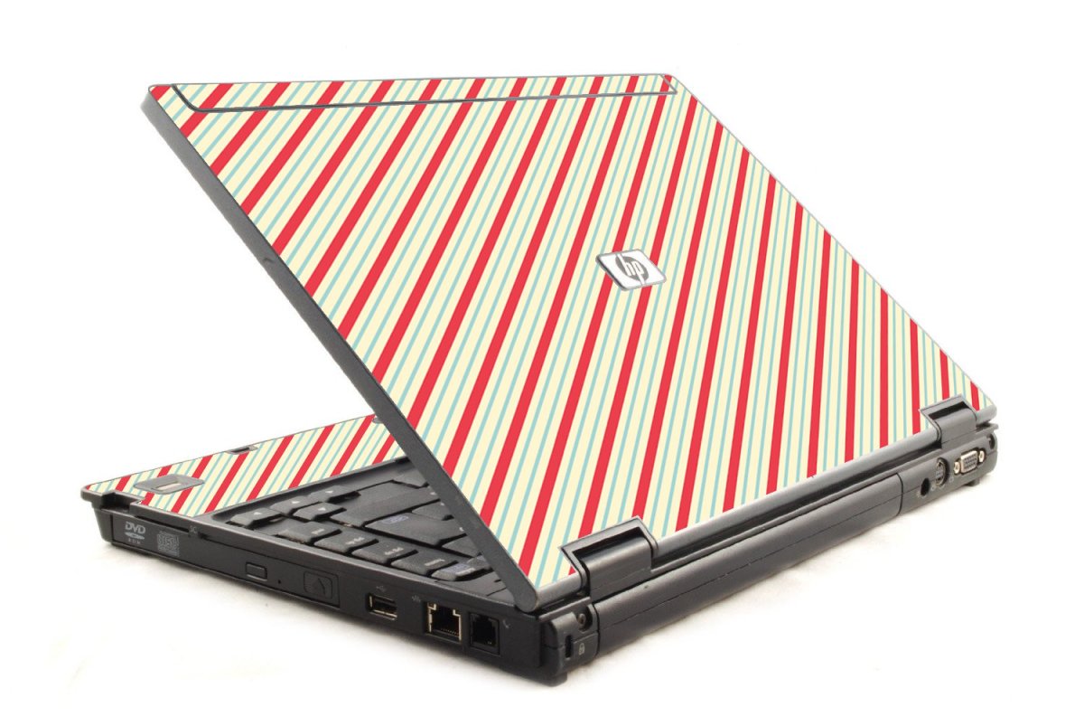 Circus Stripes HP Compaq 6910P Laptop Skin