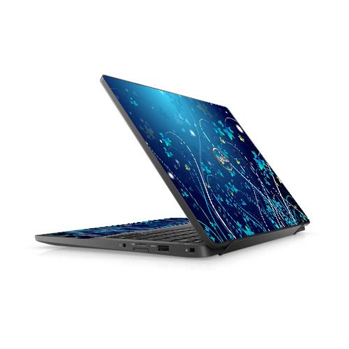 Dell Latitude 7400 BLUE FLOWERS Laptop Skin