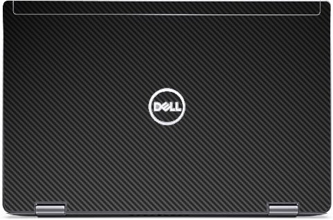 Dell Latitude Silver 7420 2 in 1 BLACK CARBON FIBER Laptop Skin