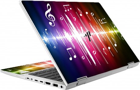 HP EliteBook X360 830 G8 NEON NOTES Laptop Skin