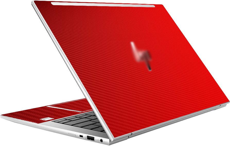 HP EliteBook 845 G9 RED CARBON FIBER Laptop Skin