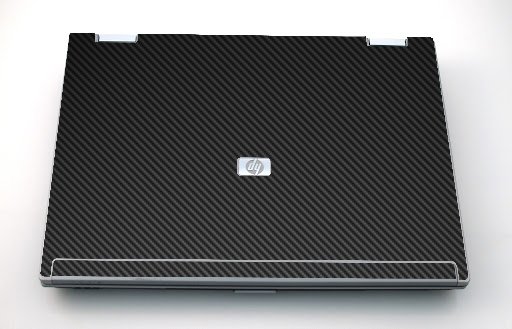 HP Compaq 8510W BLACK CARBON FIBER Laptop Skin