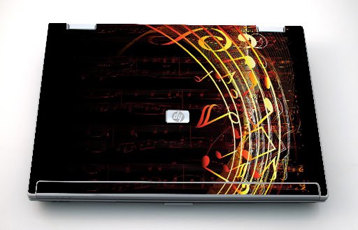 HP Compaq 8530P FLOWING NOTES Laptop Skin
