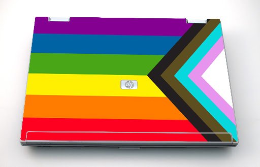 HP Compaq 8530P PROGRESSIVE PRIDE FLAG Laptop Skin