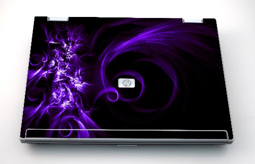 HP Compaq 8530P PURPLE SPIRAL Laptop Skin