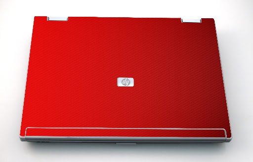 HP Compaq 8530P RED CARBON FIBER Laptop Skin