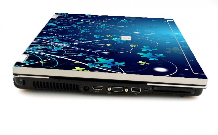 HP EliteBook 8730W BLUE FLOWERS Laptop Skin