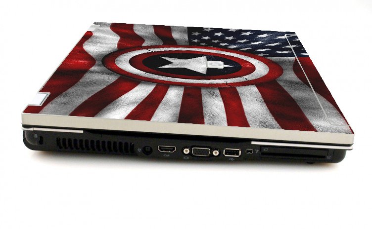 HP EliteBook 8730W CAPTAIN AMERICA FLAG Laptop Skin