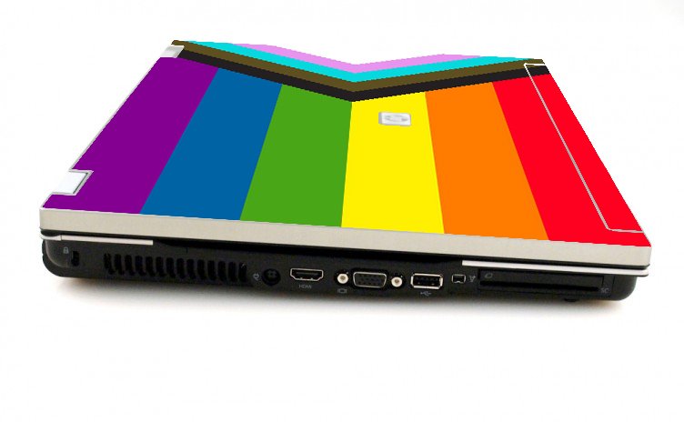 HP EliteBook 8730W PROGRESSIVE PRIDE FLAG Laptop Skin