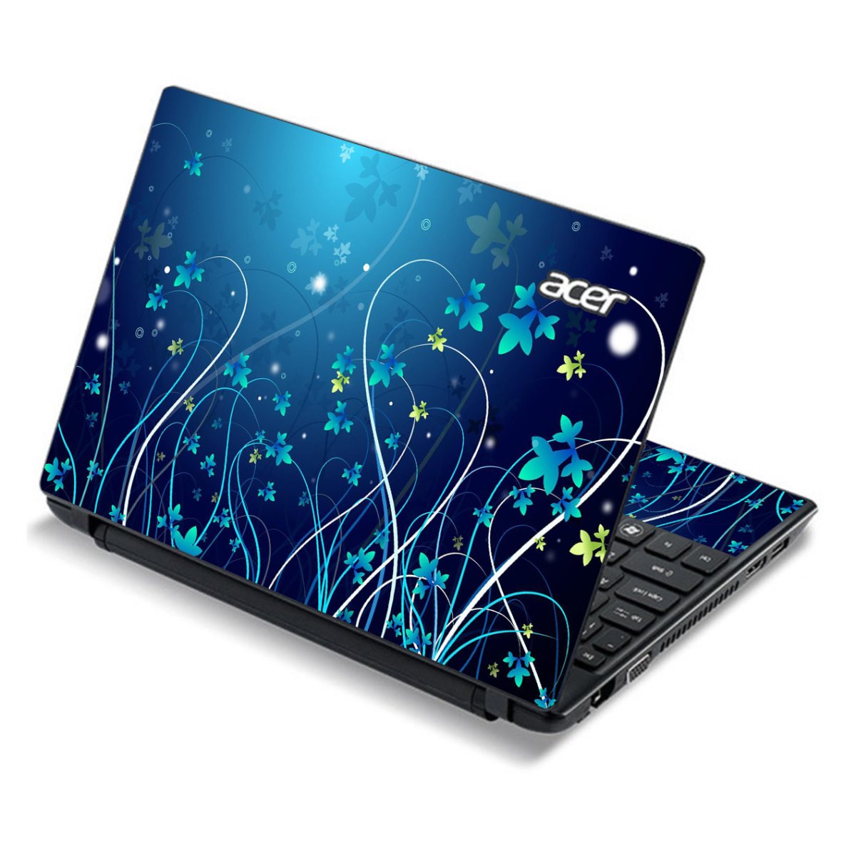 Acer Travelmate B113-E BLUE FLOWERS Laptop Skin