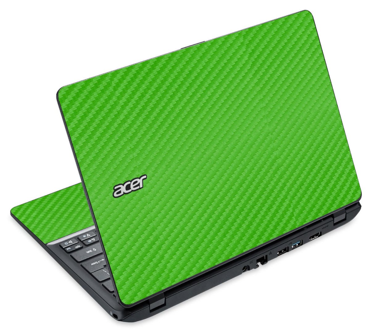 Acer Travelmate B115-M GREEN CARBON FIBER Laptop Skin