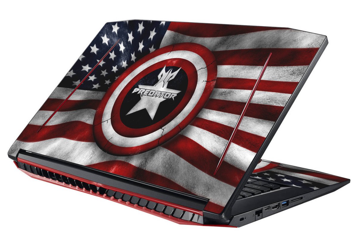 Acer Predator Helios 300 PH317-51 CAPTAIN AMERICA Laptop Skin