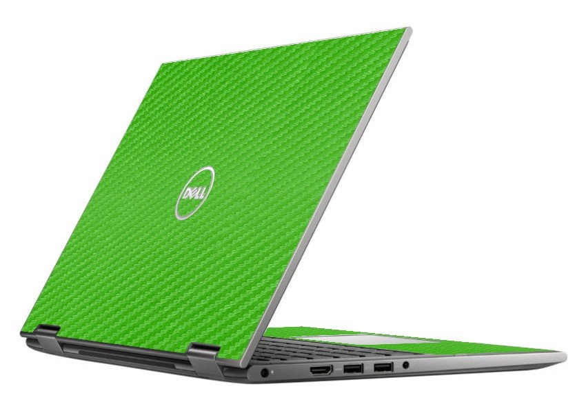 GREEN TEXTURED CARBON FIBER DELL INSPIRON 5368 SKIN
