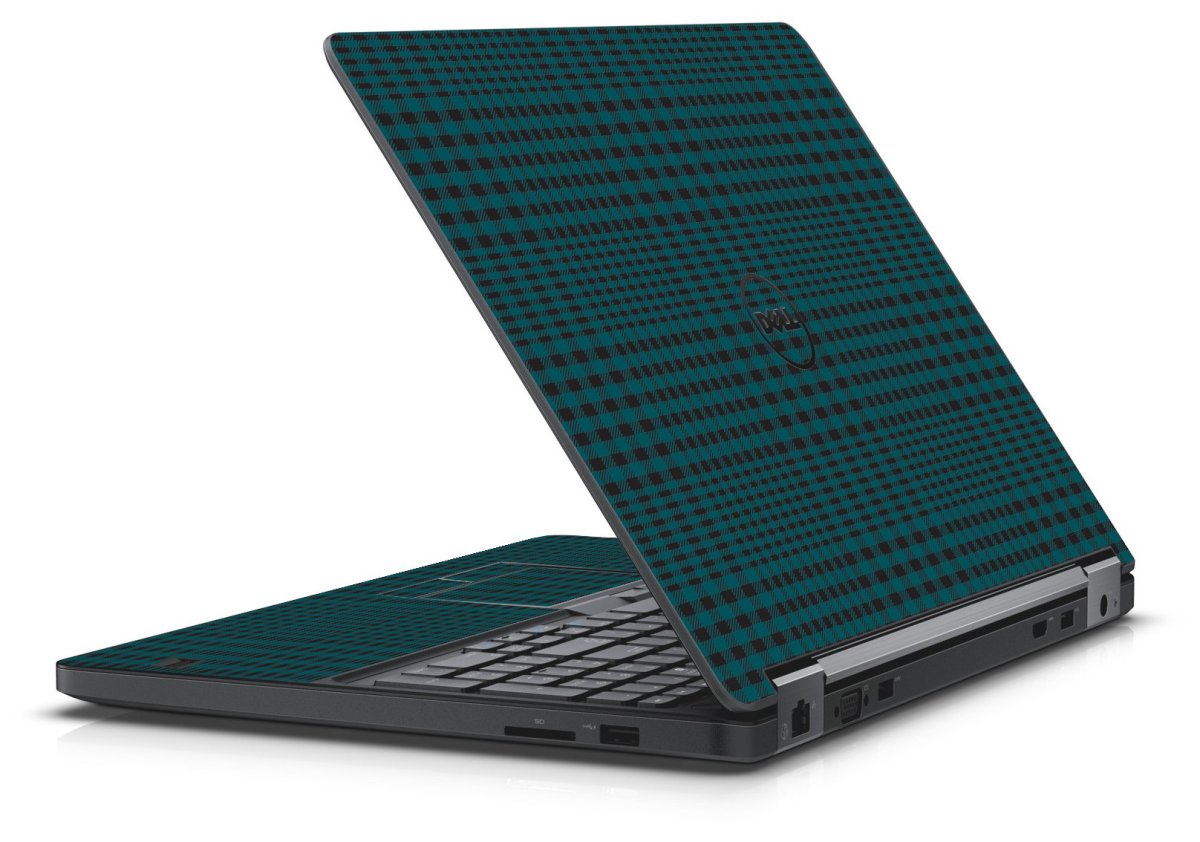 GREEN FLANNEL DELL LATITUDE E5550 SKIN