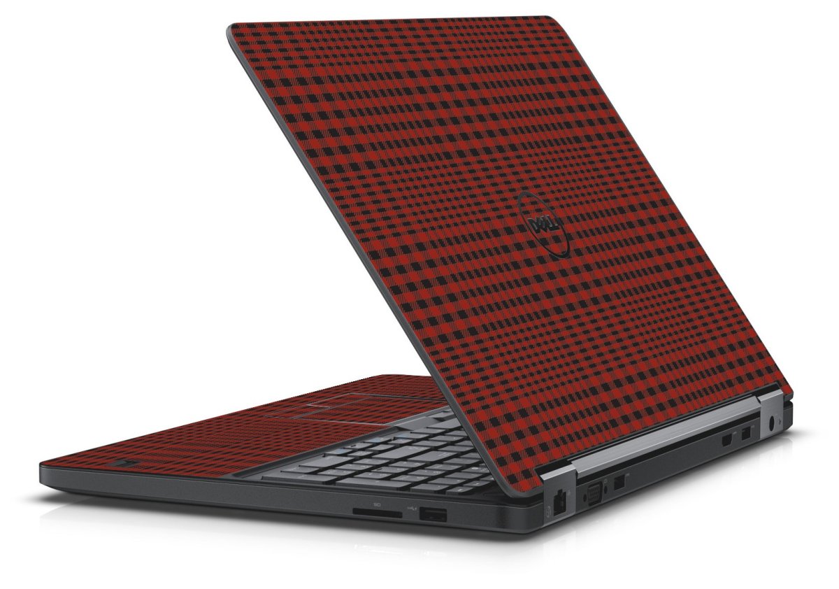 RED FLANNEL DELL LATITUDE E5550 SKIN