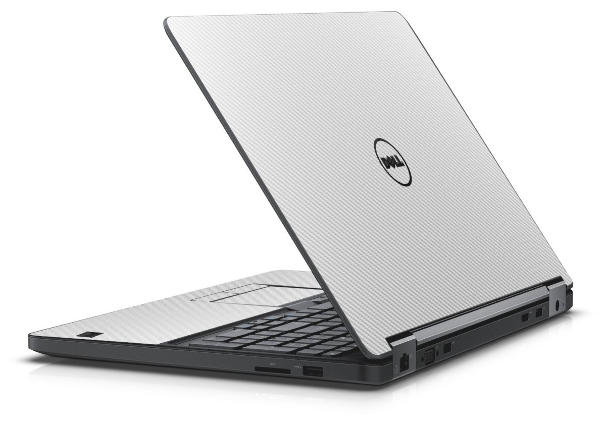 WHITE TEXTURED CARBON FIBER DELL LATITUDE E5550 SKIN