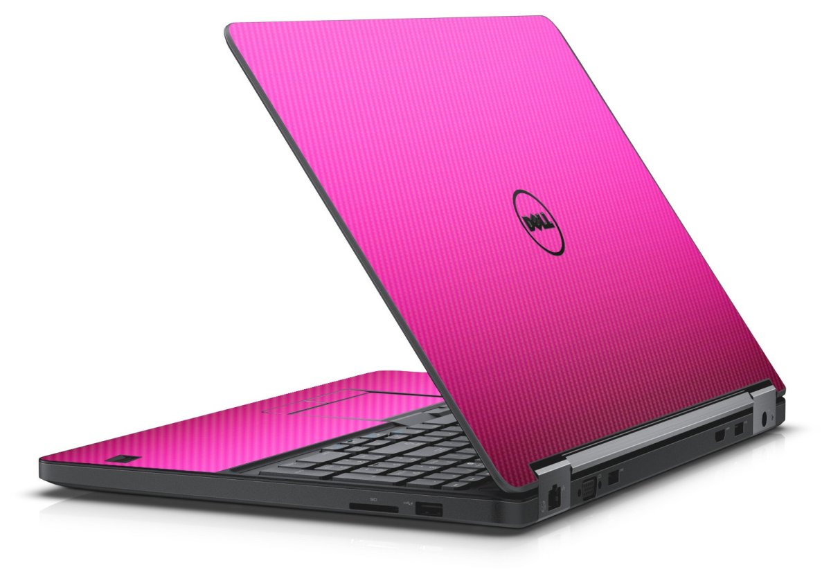 PINK TEXTURED CARBON FIBER DELL LATITUDE E5550 SKIN