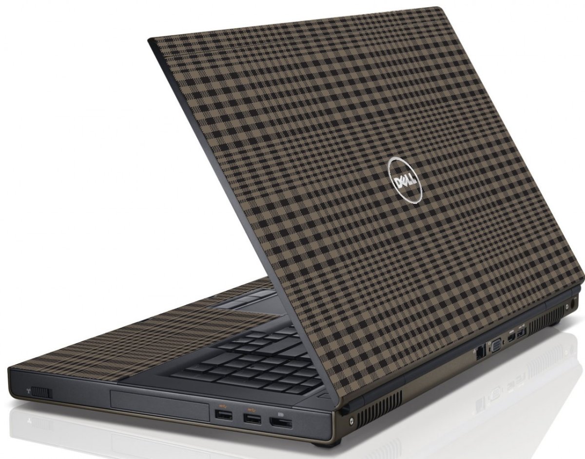 BEIGE PLAID Dell Precision M4800 Laptop Skin