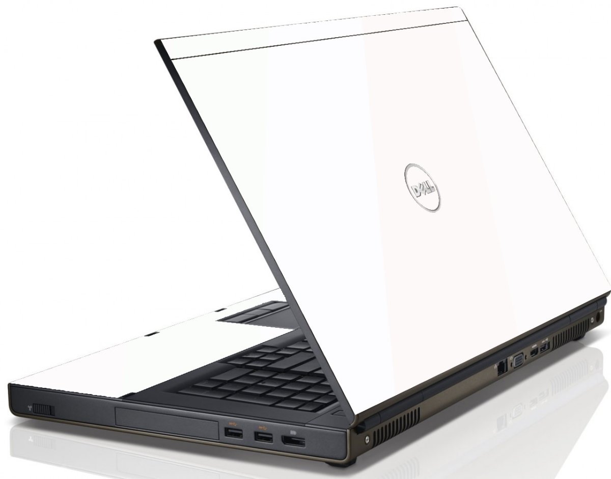WHITE Dell Precision M4800 Laptop Skin