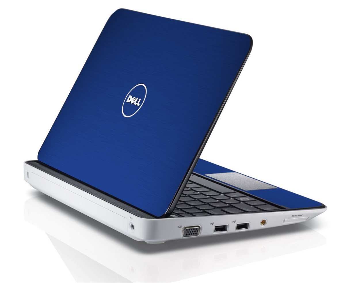 MTSBLUE TEXTURED ALUMINUM Dell Inspiron Mini 10 1012 Skin
