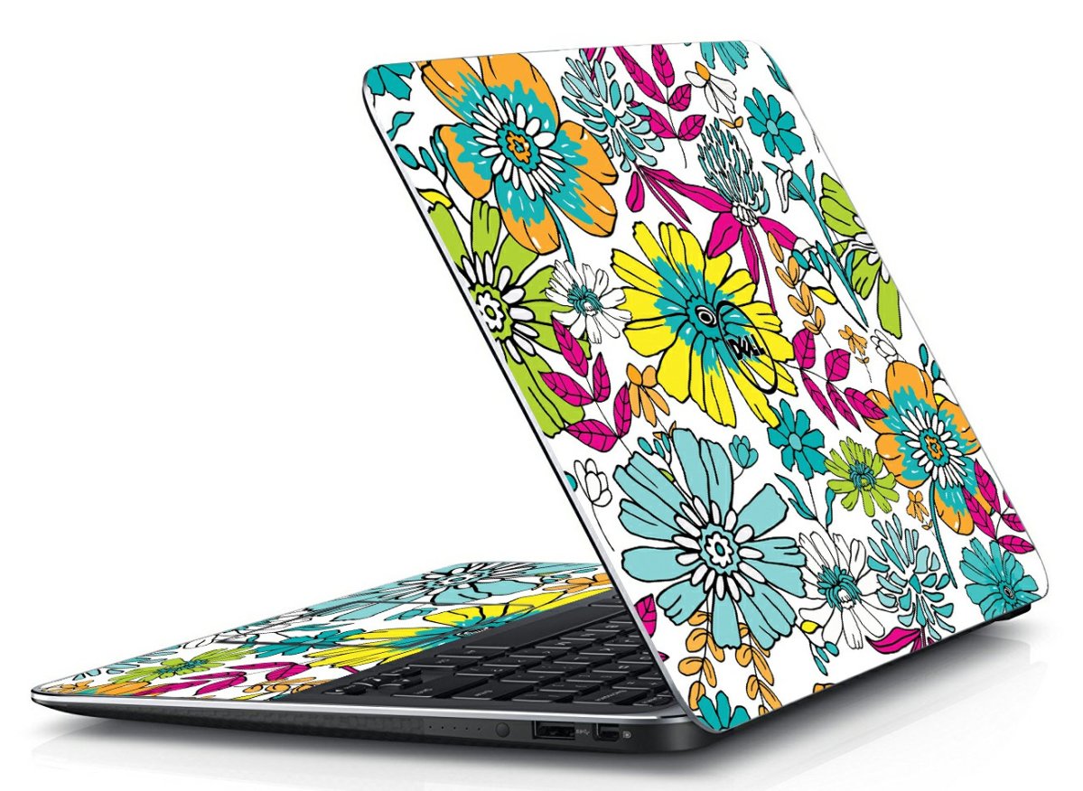 Hand Drawn Flowers Dell XPS 13-9333 Laptop Skin