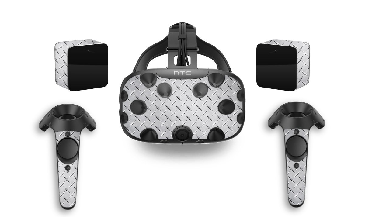 DIAMOND PLATE TEXTURED HTC VIVE VR SKIN