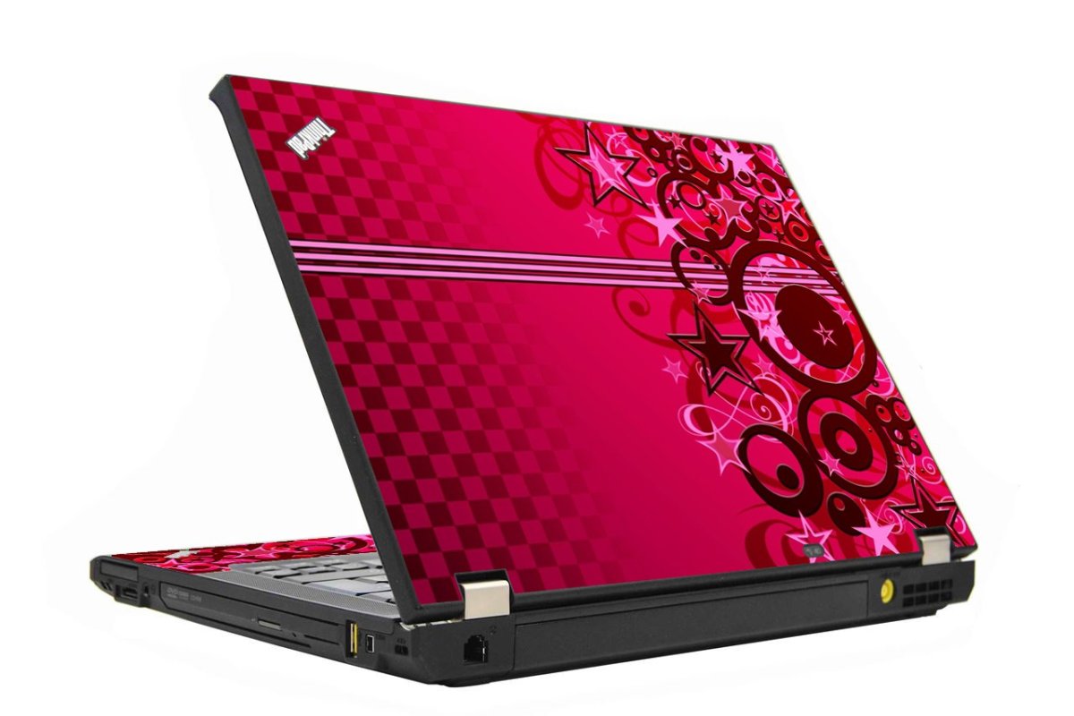 Pink Grunge Stars IBM Lenovo ThinkPad T430s Laptop Skin
