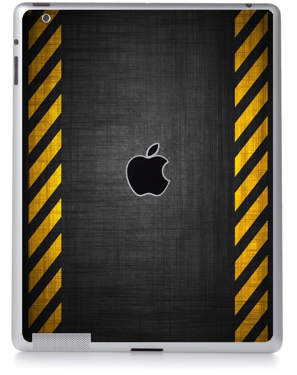 BLACK CAUTION BORDER Apple iPad 3 A1416 SKIN