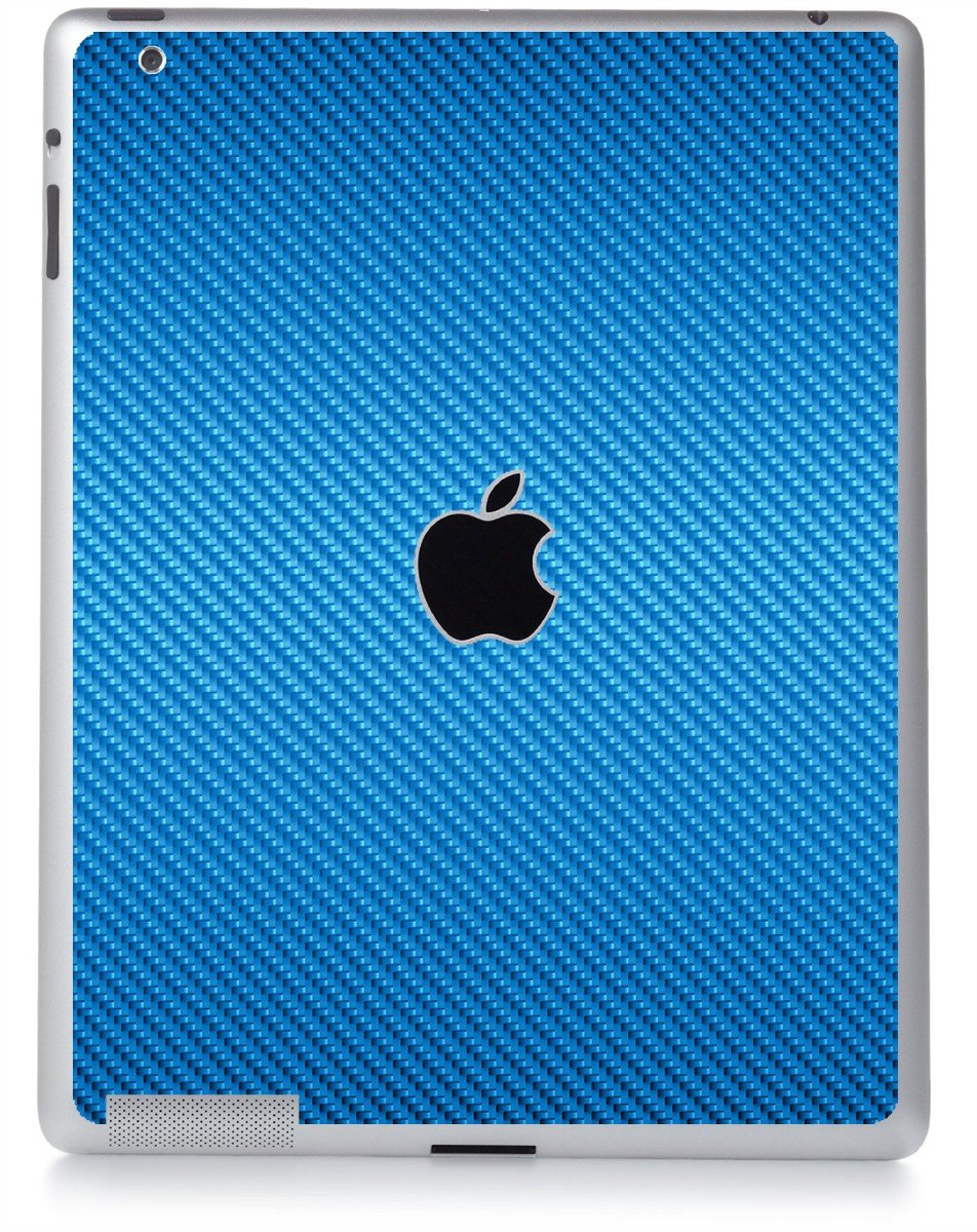 BLUE TEXTURED CARBON FIBER Apple iPad 3 A1416 SKIN