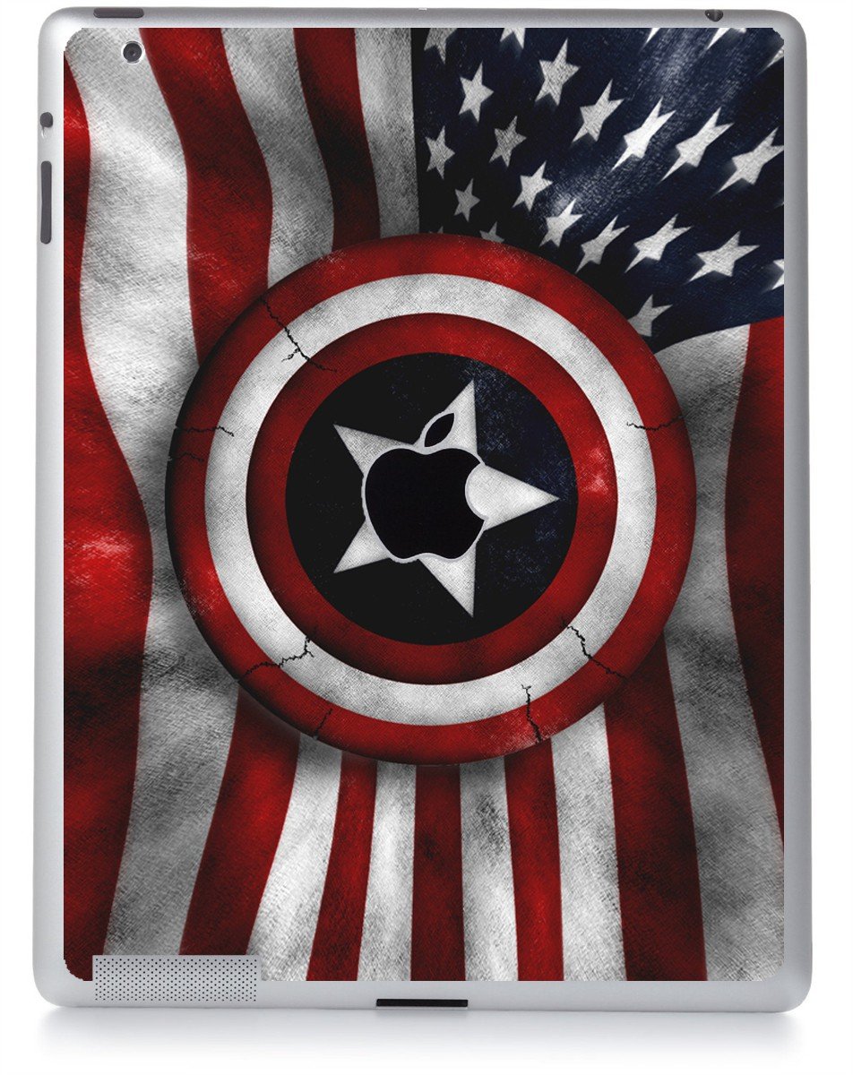 CAPTAIN AMERICA FLAG Apple iPad 4 A1458 SKIN
