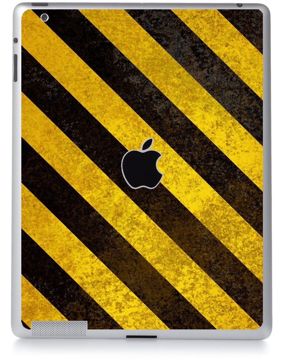 CAUTION STRIPES Apple iPad 2 A1395 SKIN