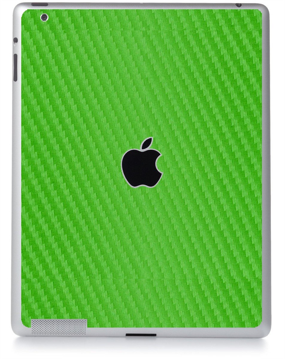 GREEN TEXTURED CARBON FIBER Apple iPad 3 A1416 SKIN