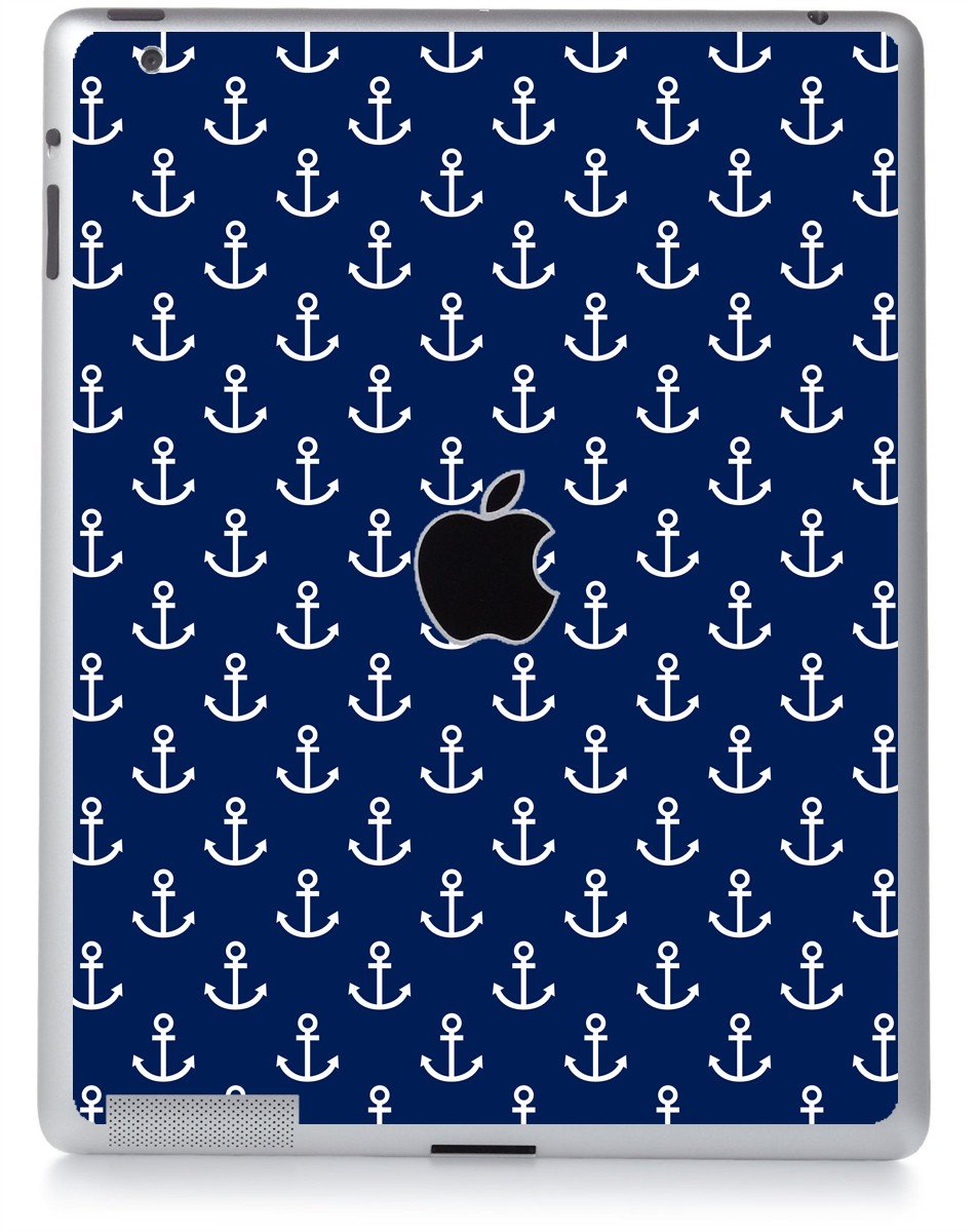 NAVY BLUE ANCHORS Apple iPad 3 A1416 SKIN