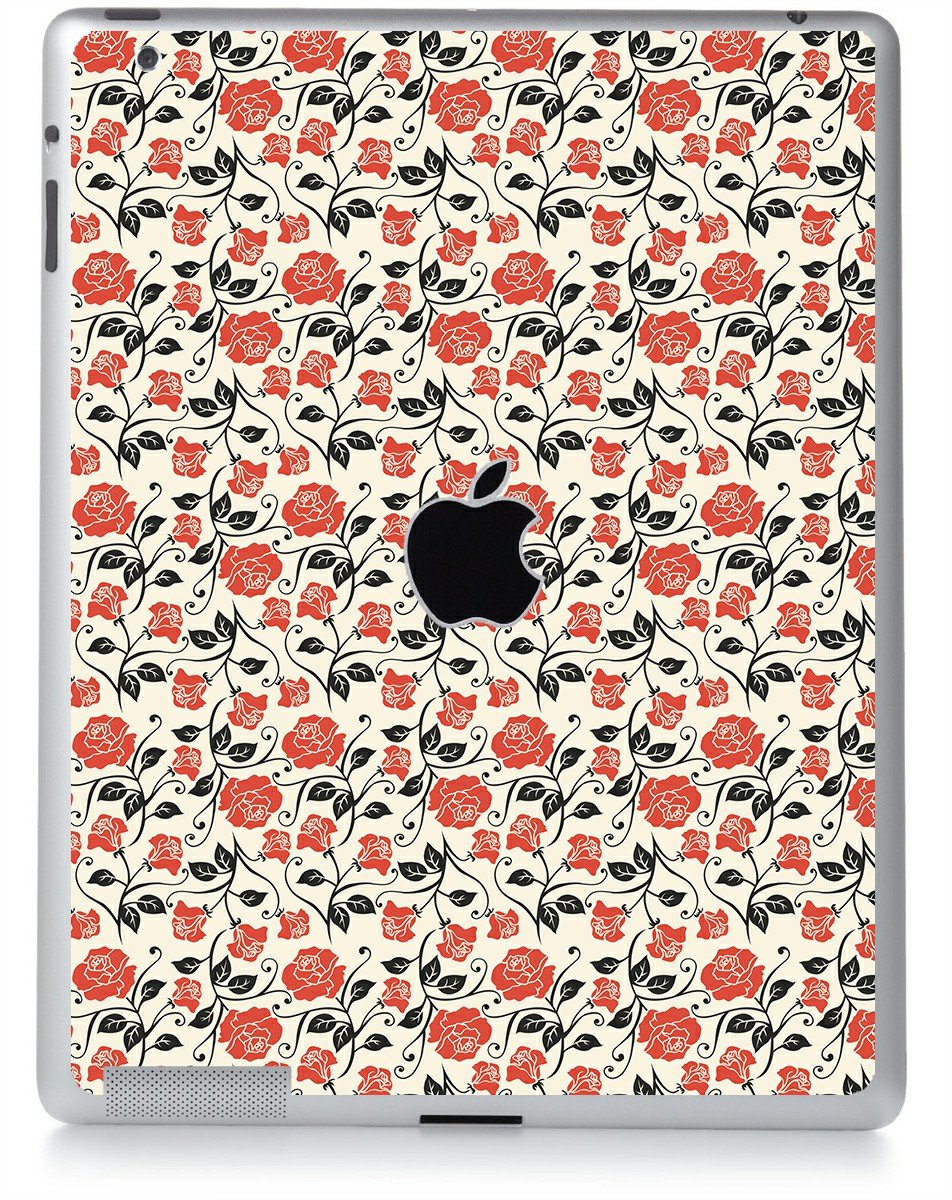 Pink Black Roses Apple iPad 4 A1458 Skin