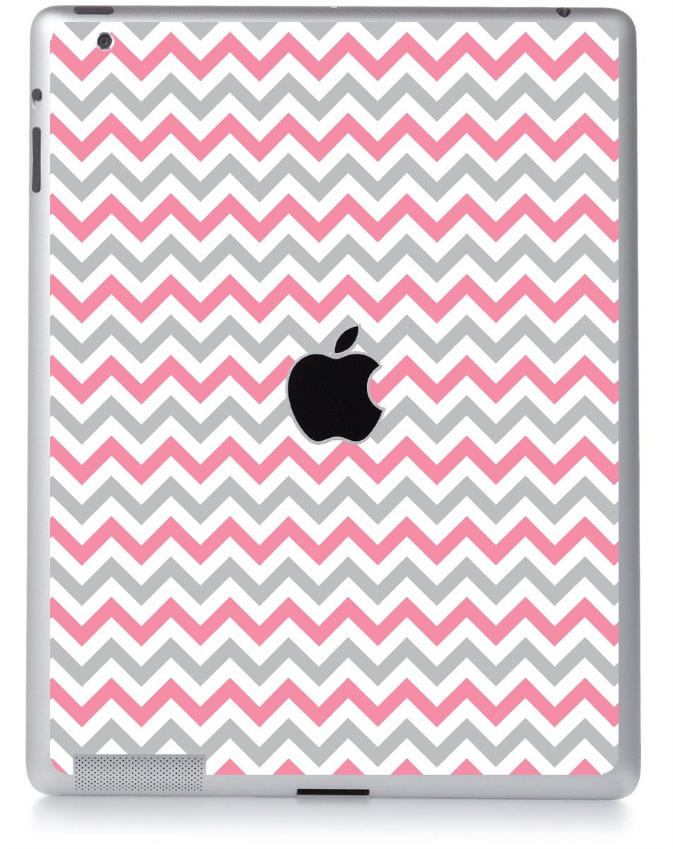 PINK GREY CHEVRON Apple iPad 3 A1416 SKIN