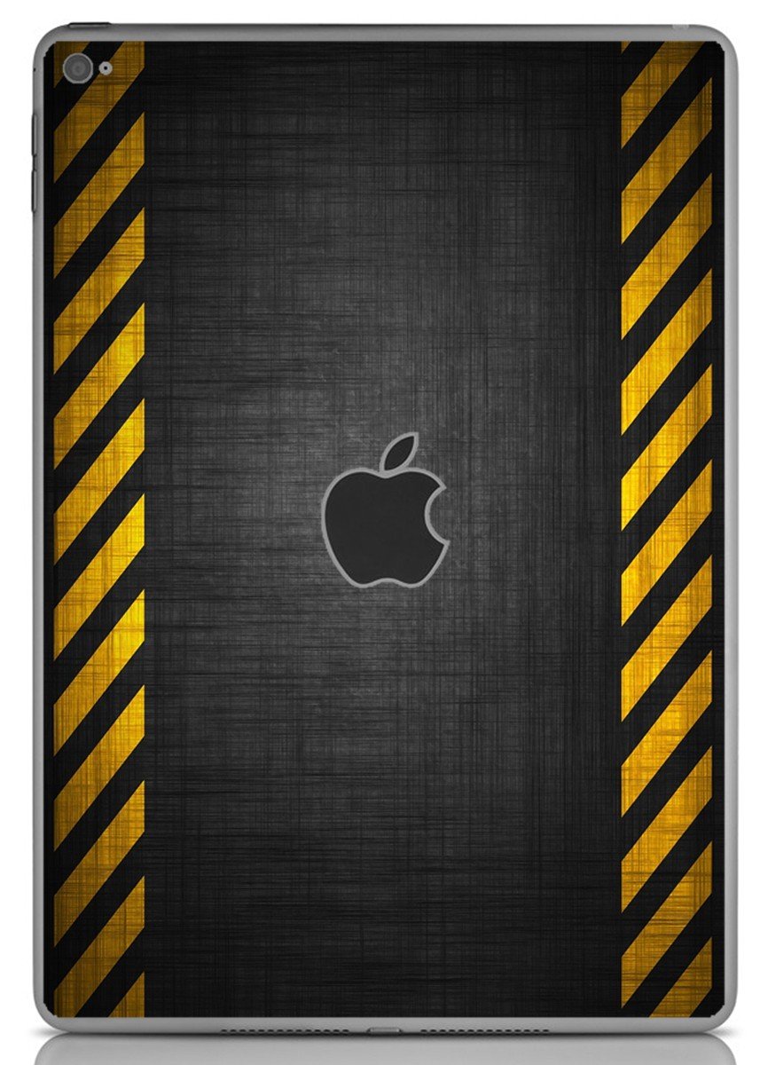 BLACK CAUTION BORDER Apple iPad Air 2 A1566 SKIN