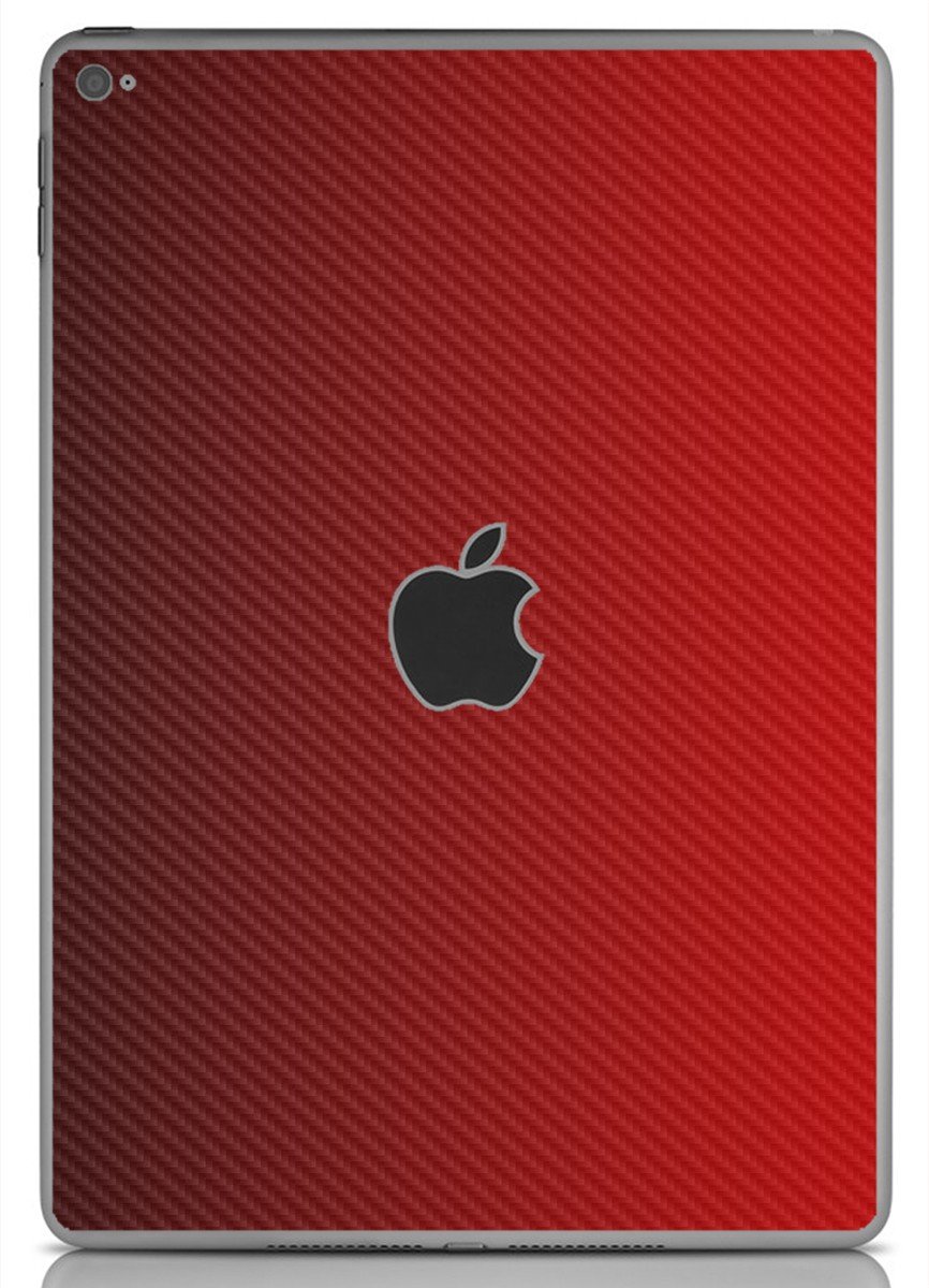 RED TEXTURED CARBON FIBER Apple iPad Air 2 A1566 SKIN