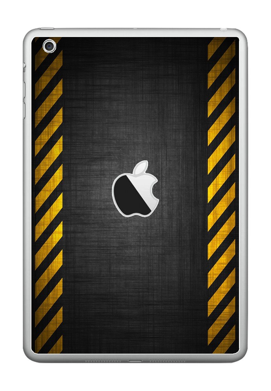 BLACK CAUTION BORDER Apple iPad Mini A1432 SKIN