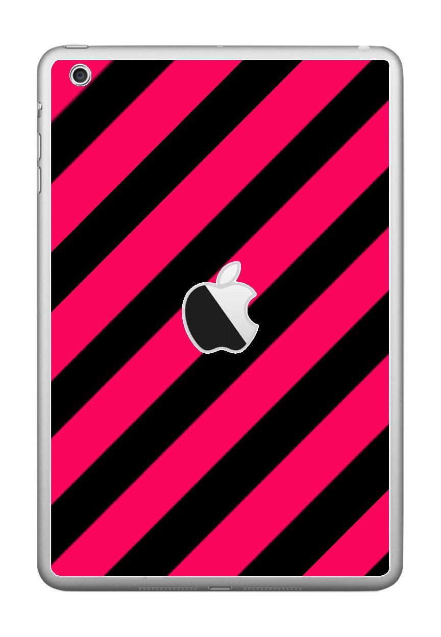 PINK BLACK STRIPES Apple iPad Mini A1432 SKIN