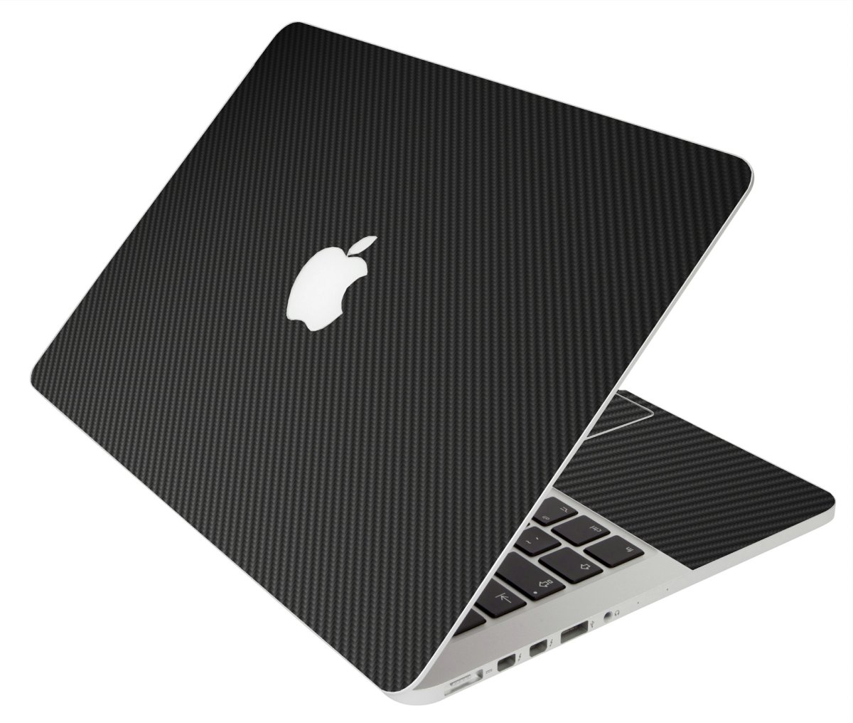 BLACK TEXTURED CARBON FIBER MacBook Pro 12 Retina A1534 Laptop Skin