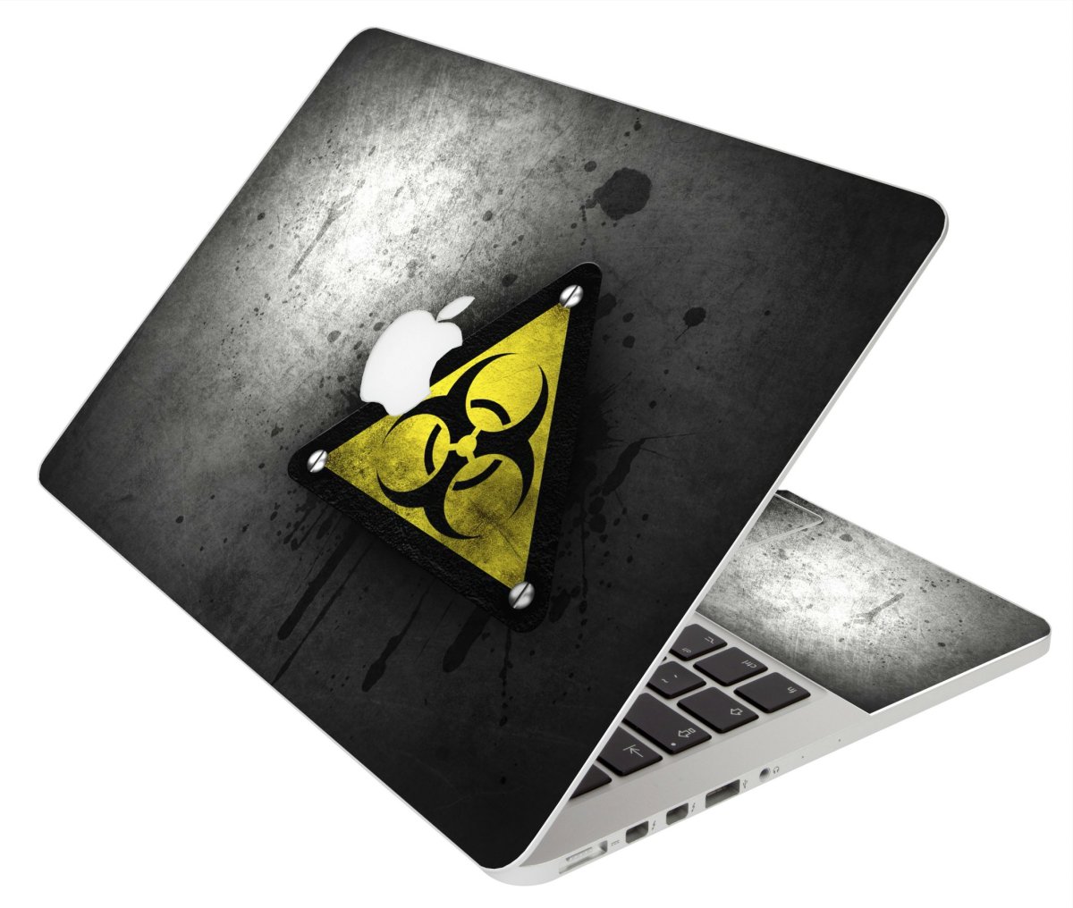 BLACK CAUTION MacBook Pro 12 Retina A1534 Laptop Skin