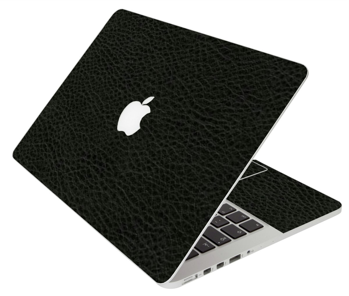 BLACK LEATHER MacBook Pro 12 Retina A1534 Laptop Skin