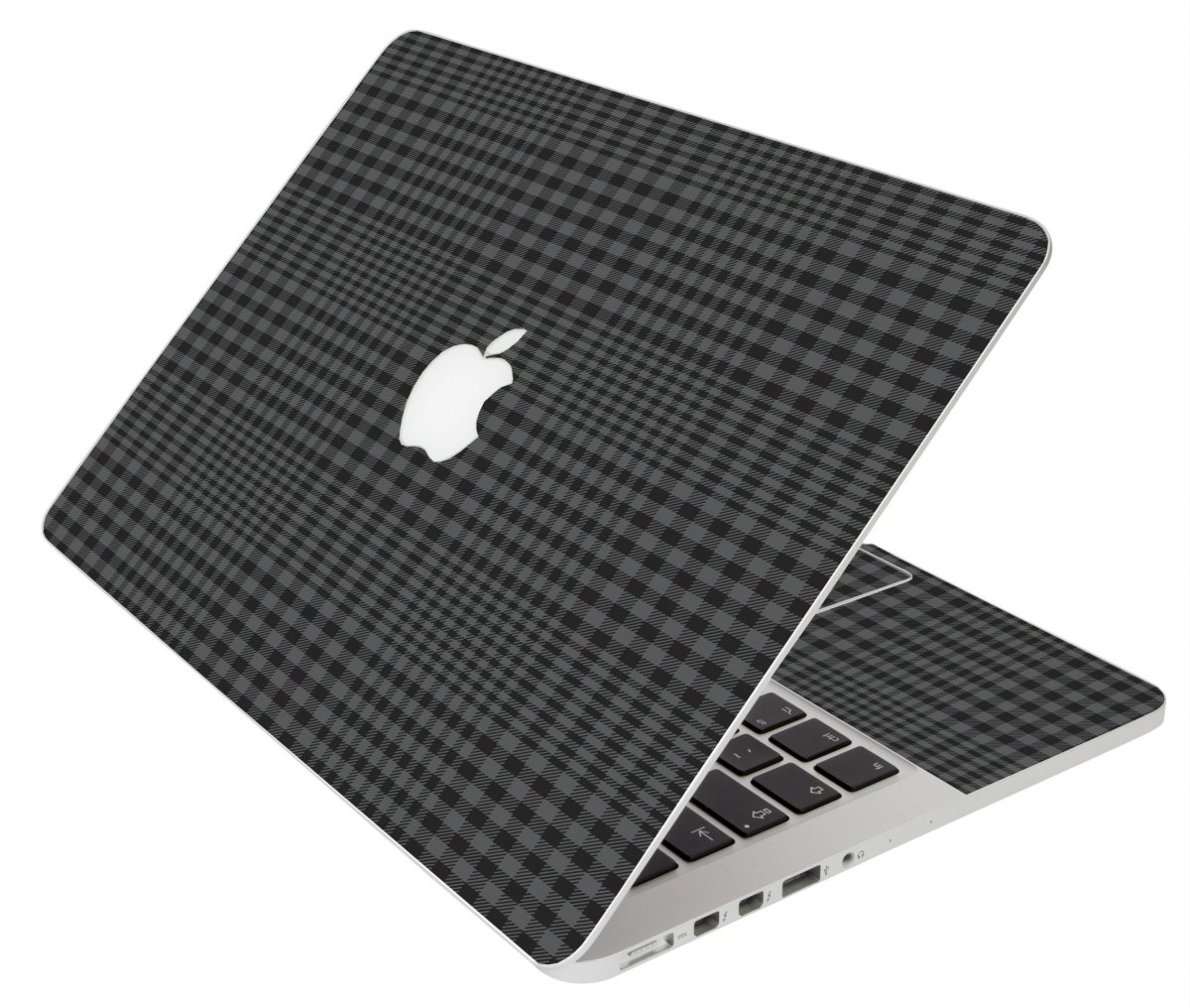BLACK PLAID MacBook Pro 12 Retina A1534 Laptop Skin