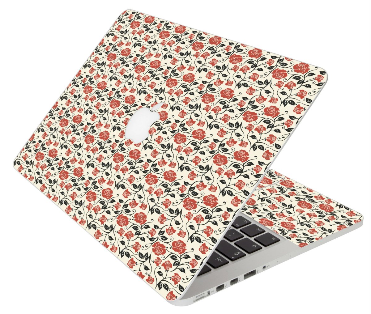 PINK BLACK ROSES MacBook Pro 12 Retina A1534 Laptop Skin