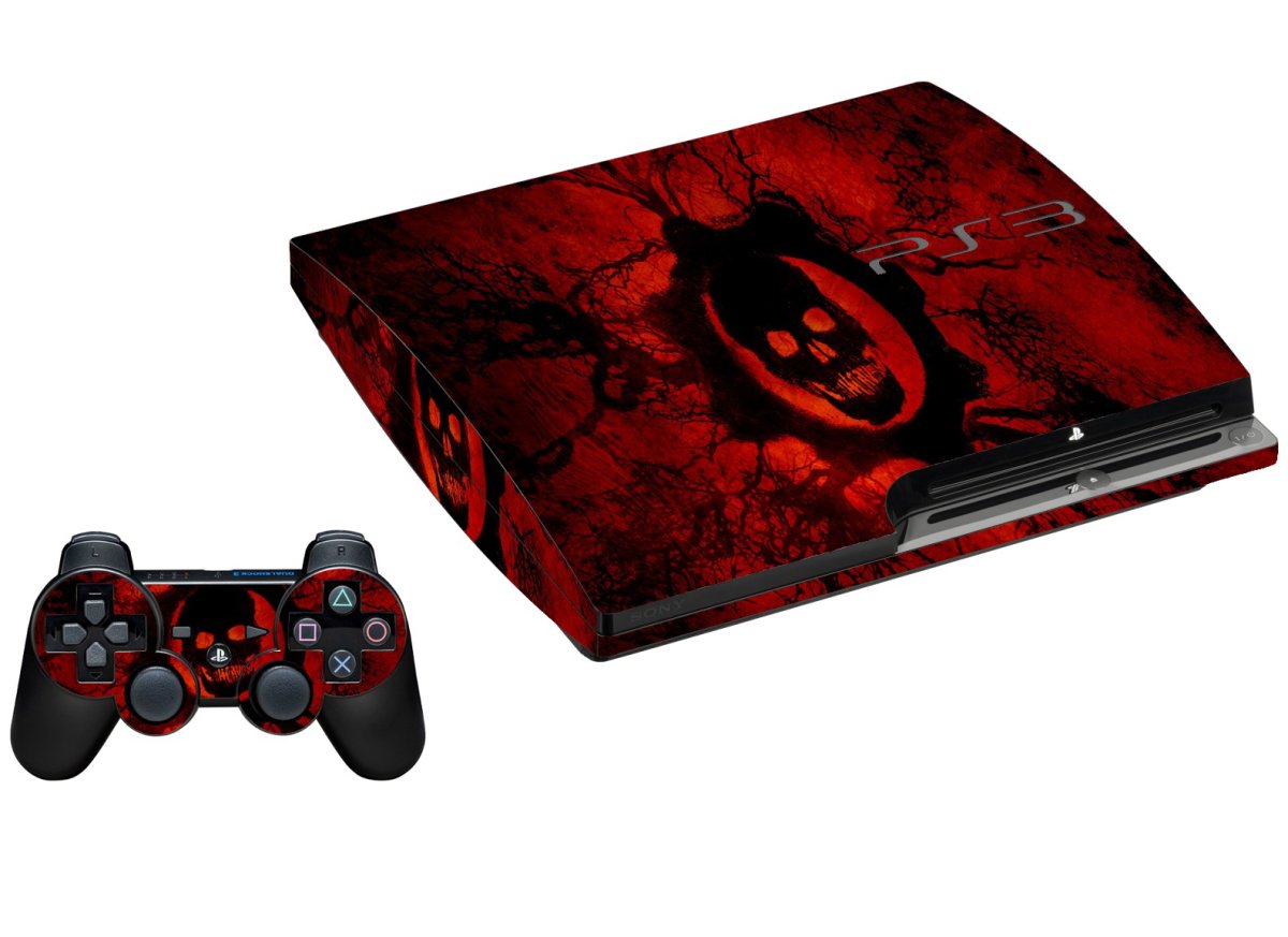 DARK SKULL PLAYSTATION 3 GAME CONSOLE SKIN
