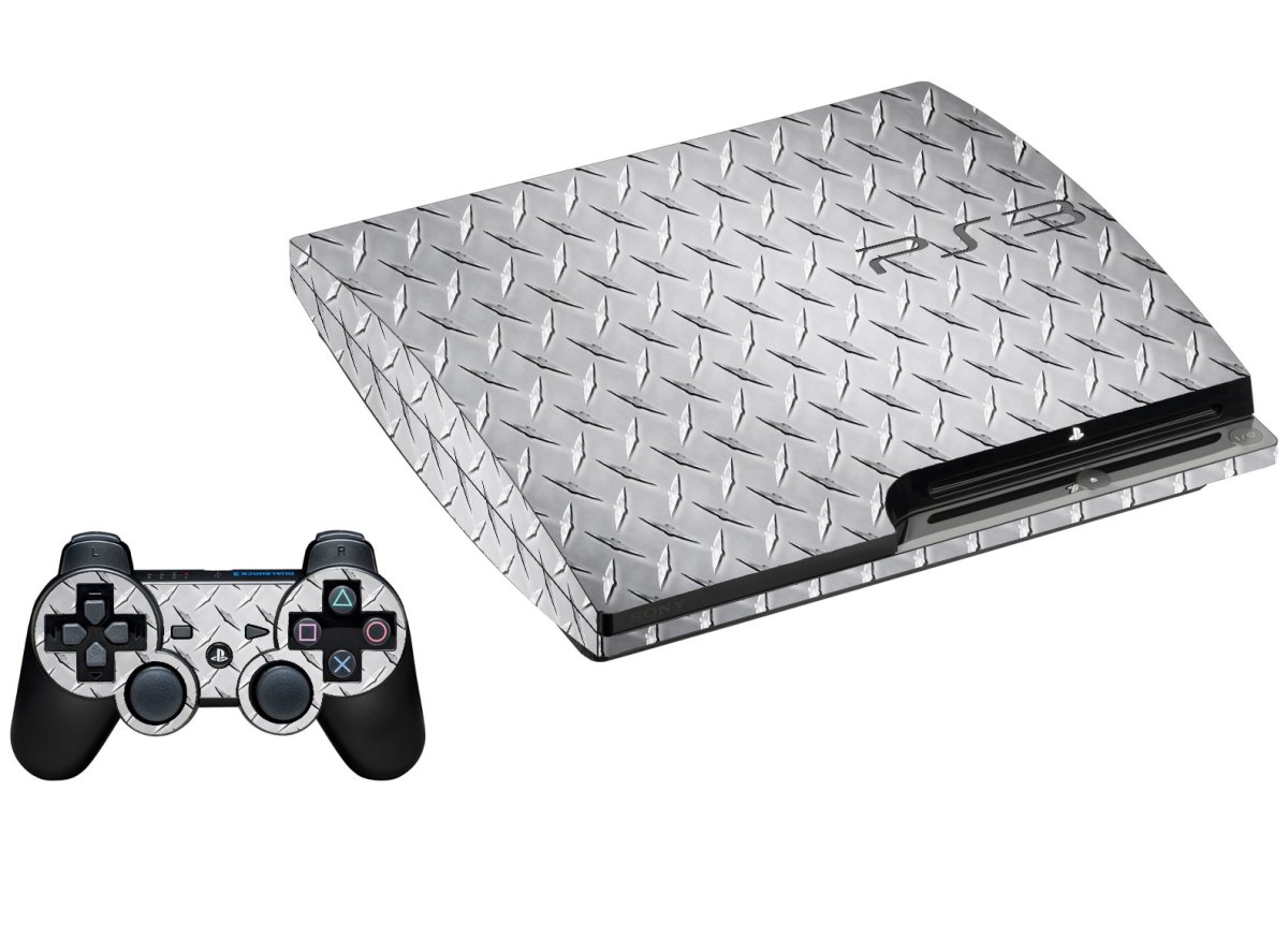 DIAMOND PLATE PLAYSTATION 3 GAME CONSOLE SKIN