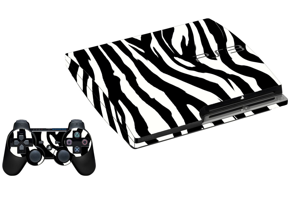 ZEBRA PLAYSTATION 3 GAME CONSOLE SKIN