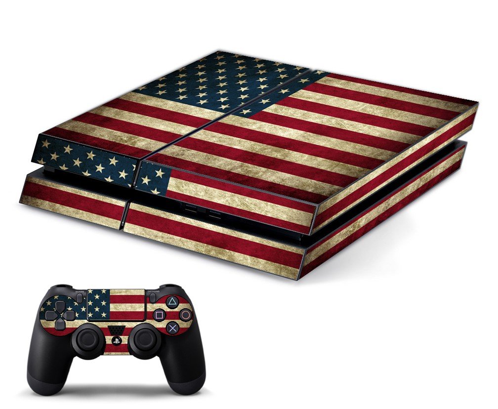 AMERICAN FLAG PLAYSTATION 4 GAME CONSOLE SKIN