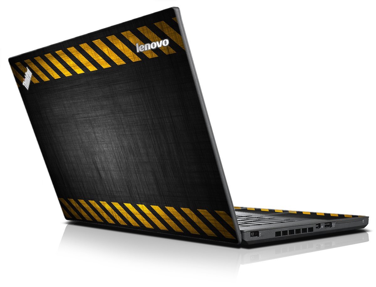 Black Caution Stripes IBM Lenovo ThinkPad T440p Laptop Skin
