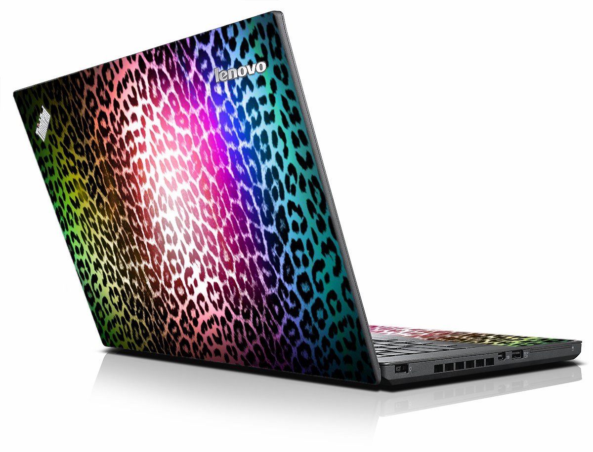 Rainbow Leopard Print IBM Lenovo ThinkPad T440p Laptop Skin